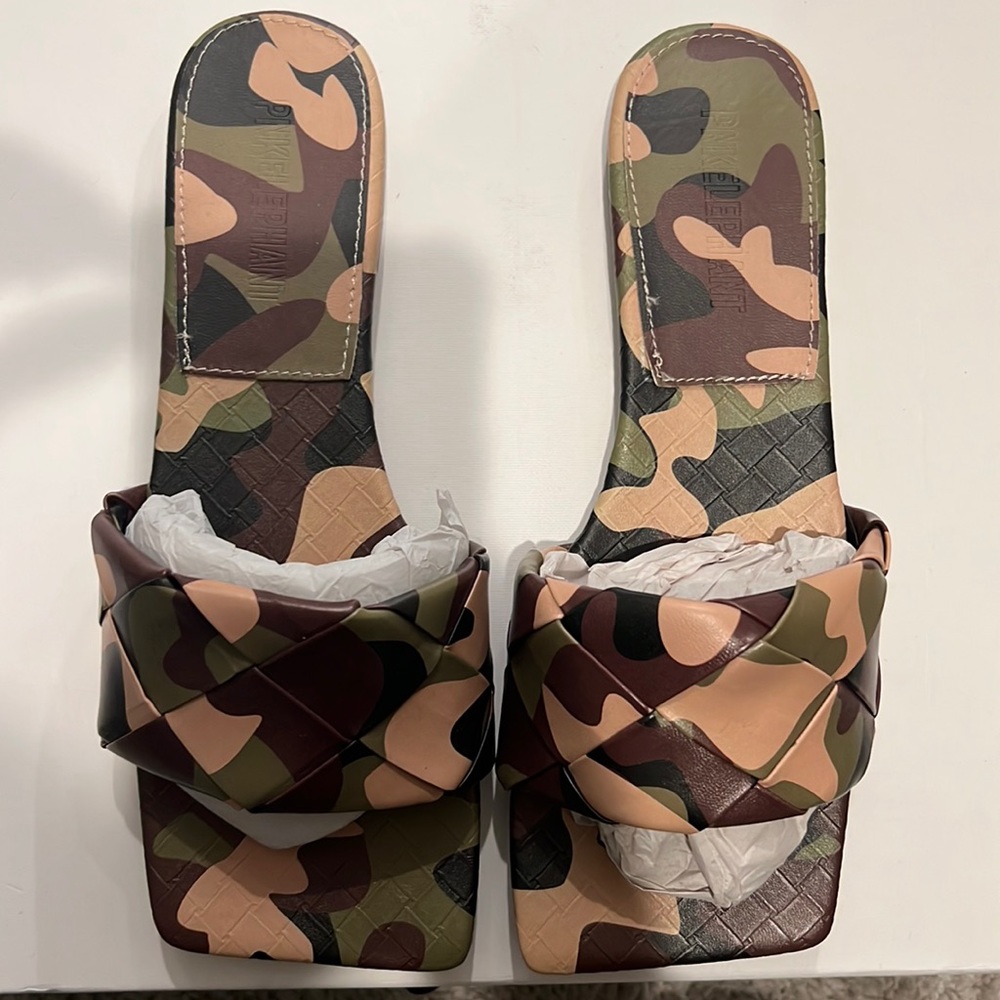 Pink Elephant Camo Sandals